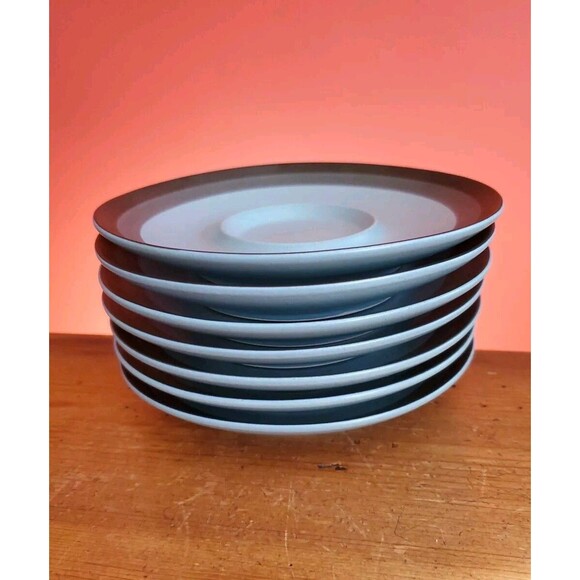 Arrowstone Navajo Blue By Kasuga Japan 5 Cups and 7 Saucers Coffee Tea Mugs EUC - Picture 2 of 9